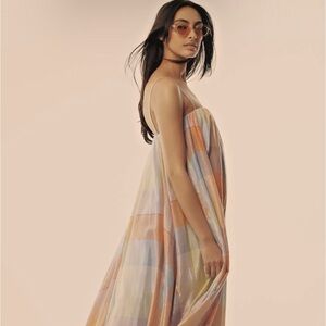Pilcro Plaid Metallic Dress-Anthropologie NWT